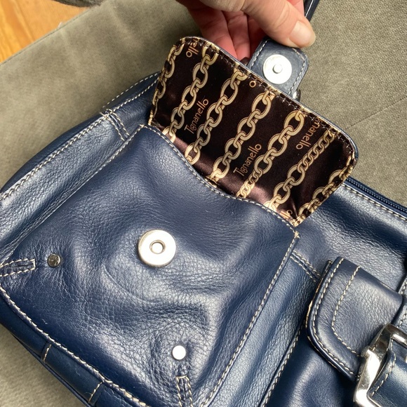 VGC Vintage Tignanello Navy Blue Handbag - Picture 9 of 12